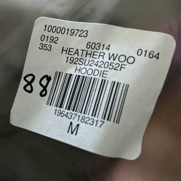 Brand new Fear of God men’s medium Heather Wood color fleece hoodie - Picture 4 of 8